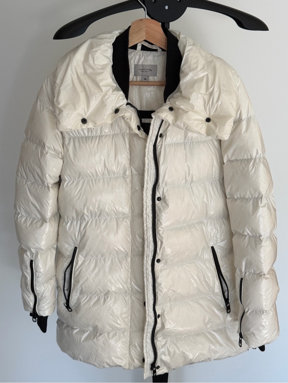 Comma White Puffer Jacket Size M / EU 38
